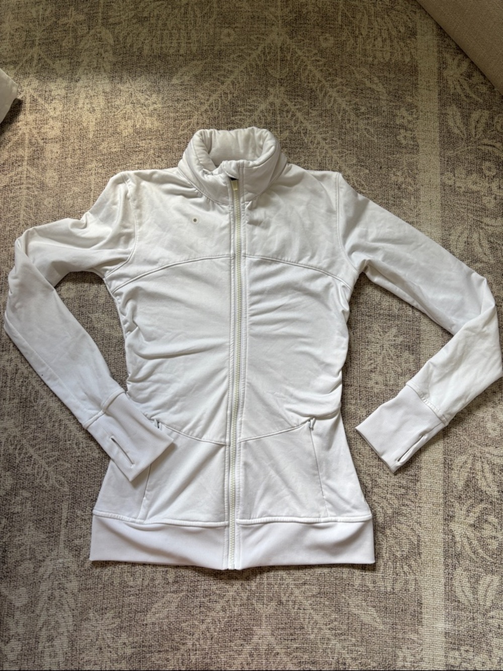 Fabletics White Women’s Zip-Up Jacket xxs